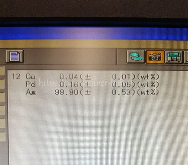 純銀シャブリの分析結果
