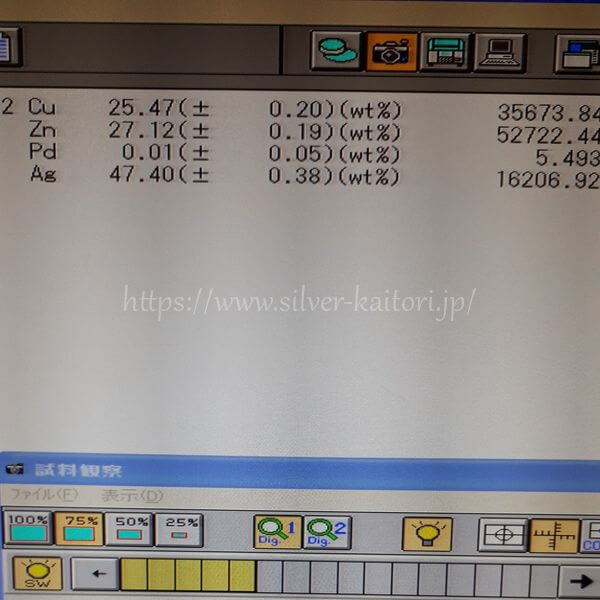 BAg-5相当銀ろう分析結果