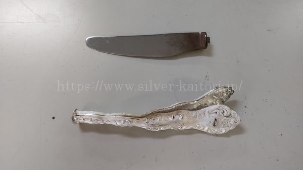 銀製のナイフ