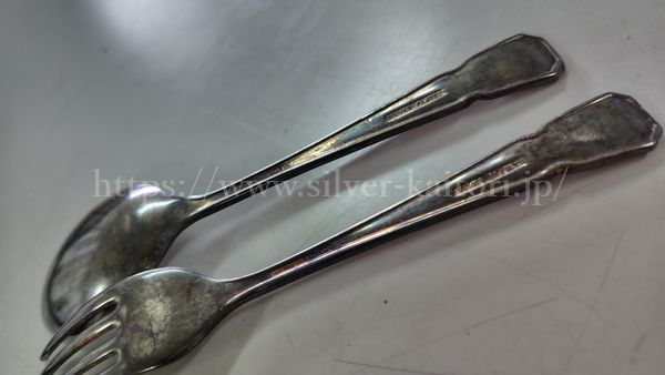 SILVER PLATED刻印のカトラリー